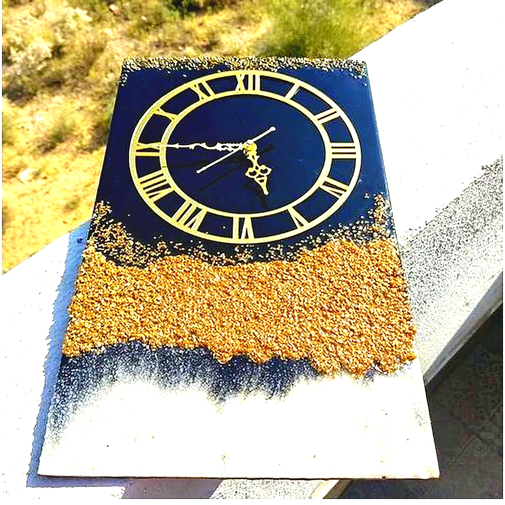 Geode Resin Clock by D Candle House